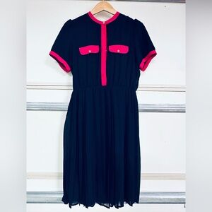 DownEast Navy Garment with Pink Highlights